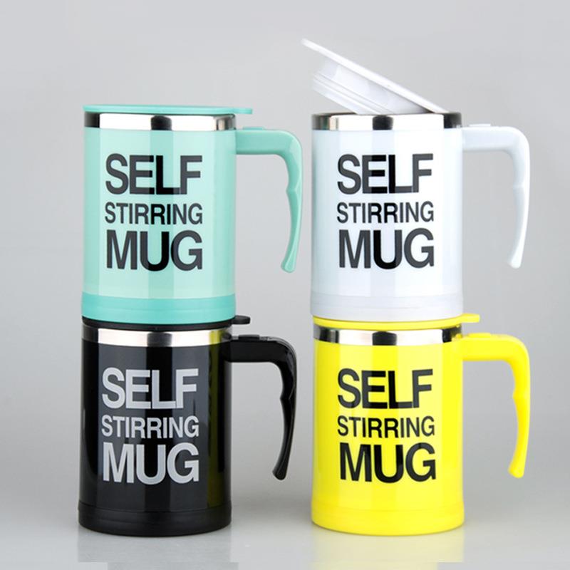 stirring mug auto mixing cups 16oz double wall stainless steel coffee mug