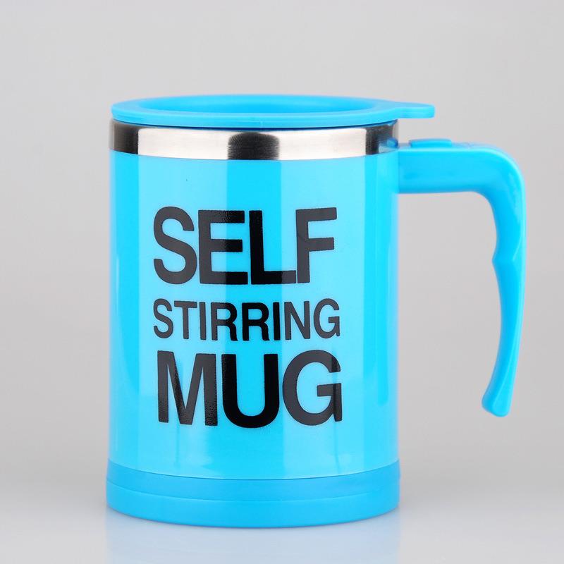 stirring mug auto mixing cups 16oz double wall stainless steel coffee mug