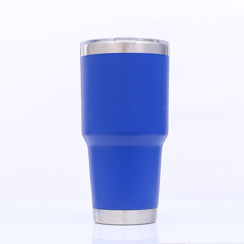 Stainless Steel 30 oz. Travel Beverage Tumbler Coffee Thermos Mug Cup
