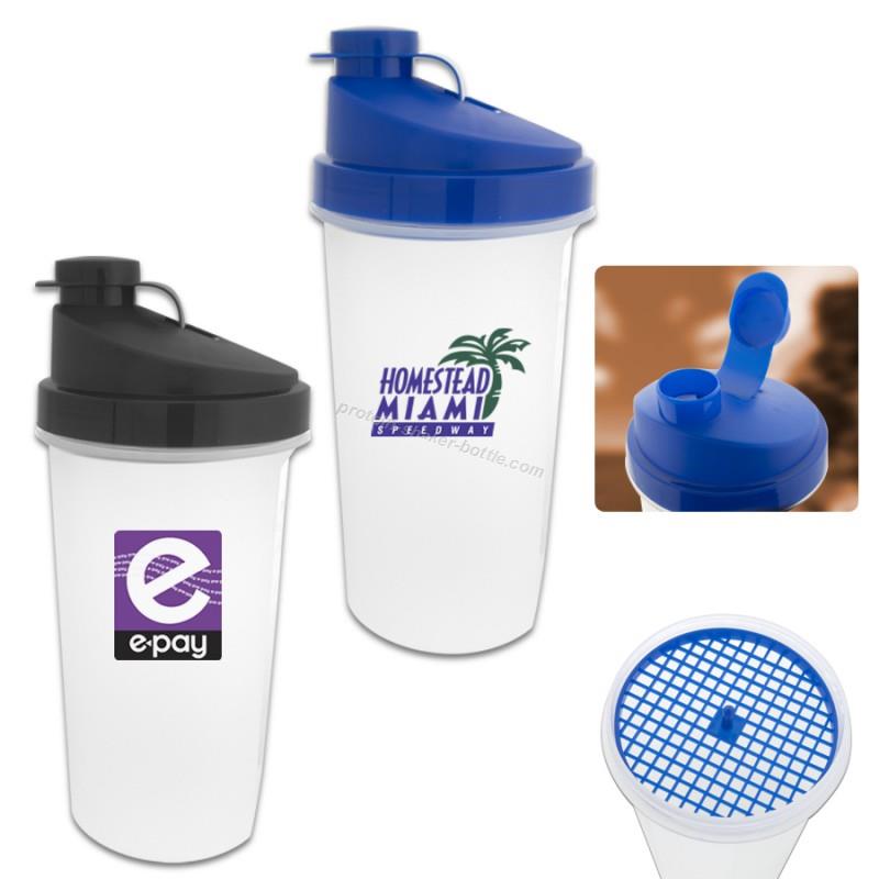 Plastic Cup Protein Shaker Bottle