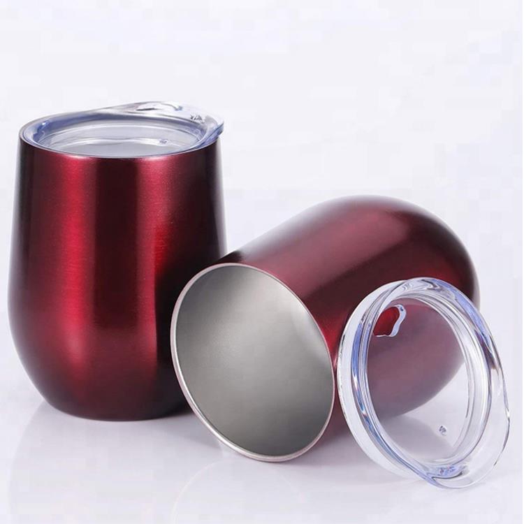 Newly Designed Shape 500ml Eggshell Metal Cup
