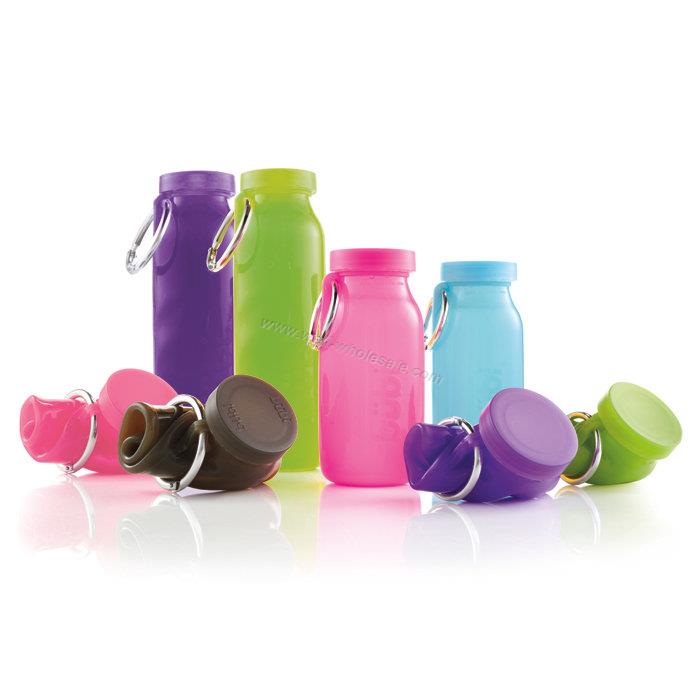 Collapsible Silicone Water Bottle & Silicone Foldable Water Bottle