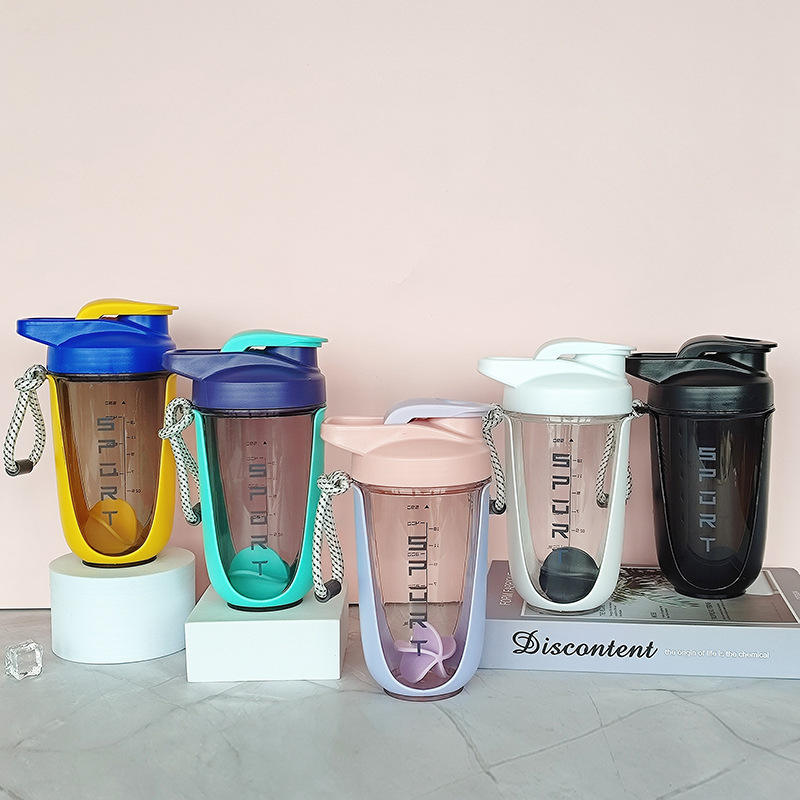 Leakproof 590ml Blender Shaker Bottle Drinking Cup Protein Shakers Gym Water Bottle for Powder Workout Sport