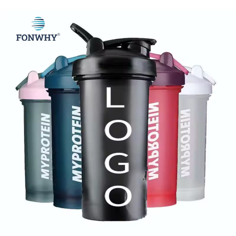 Customized Wholesale Plastic 500ml/600ml Blender Sports Gym Protein Shaker Cup