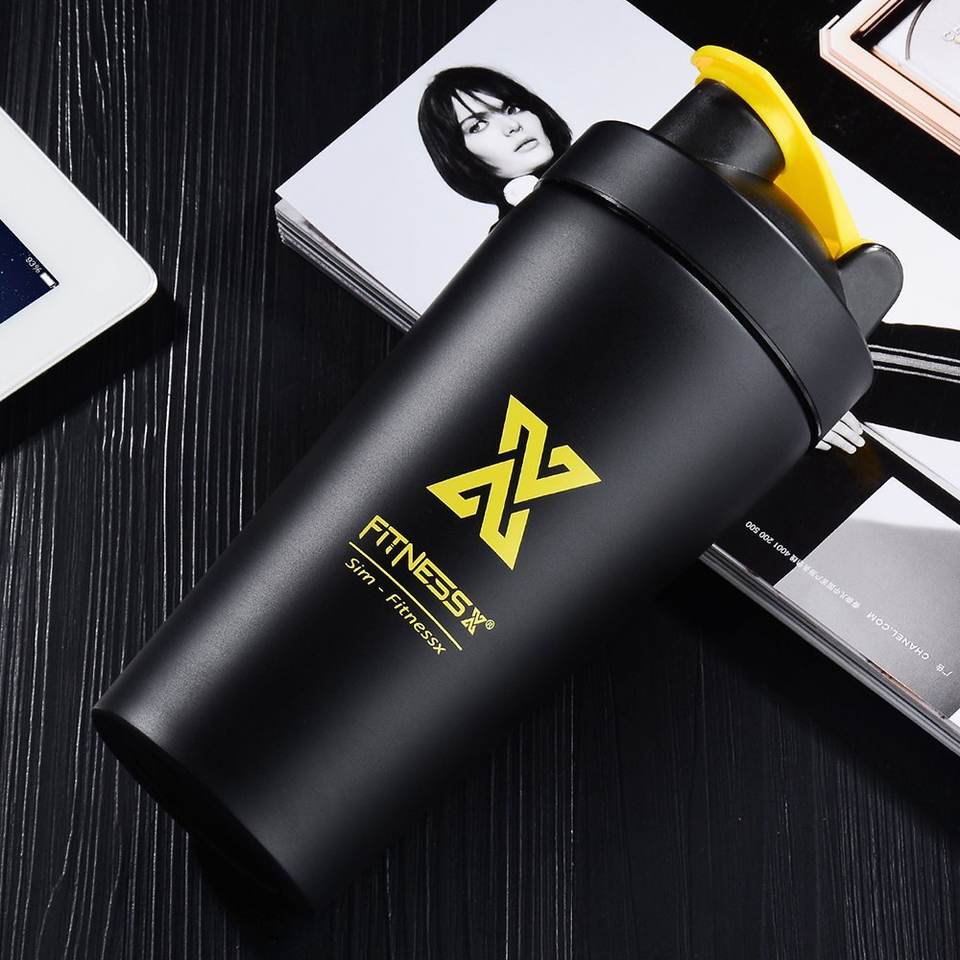 Shaker Bottle 26oz Toptip Stainless Steel Insulated Water Bottle Protein Mixing Cup