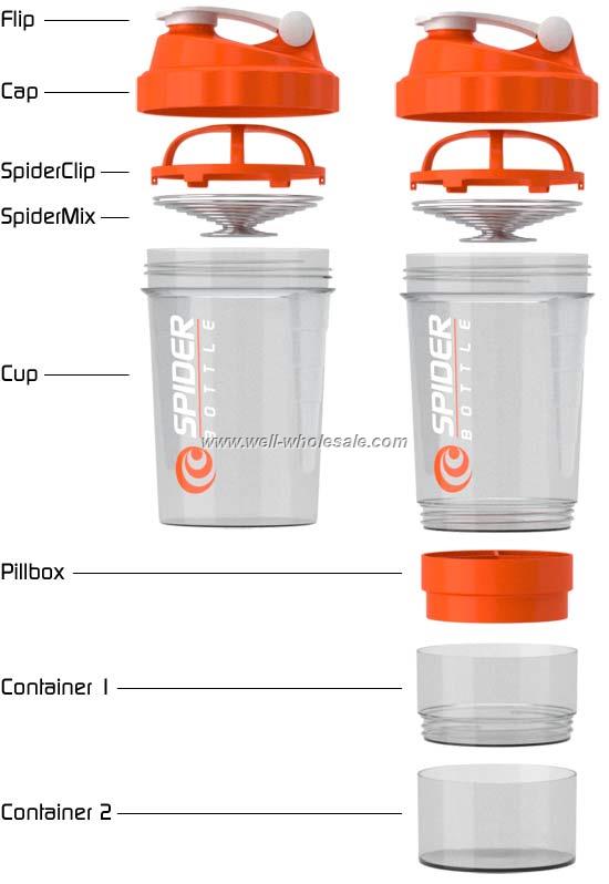 spider shaker cup