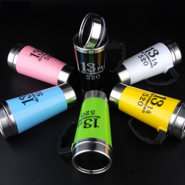 2016 Automatic Electric Stainless Steel Coffee Mixing Cup Self Stirring Mug