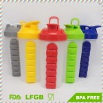 700ml fitness plastic shaker bottle eco-friendly with pill box