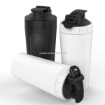 Stainless Steel Insulated Water Bottle Protein Mixing Cup Shaker Bottle
