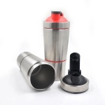 Stainless steel Gym protein shaker bottle