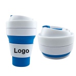Custom High Quality Silicone Folding Cup With Cover
