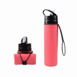 Wholesale Plastic Collapsible silicone Water Bottle Foldable 600ml