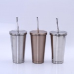 Stainless Steel Straw Cup Heat Preservation Coffee Cup