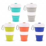 Traveling collapsible cups customize silicone coffee cups with lids