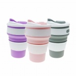 Wholesale Food Grade Silicone Collapsible Coffee Cup