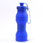 Good quality outdoor sports resistant folding silicone water bottle