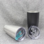 20 oz vacuum insulated stainless steel tumbler / car cup , double wall 18/8 stainless steel water bottle