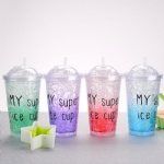 650ML Double Wall Ice Straw Cup
