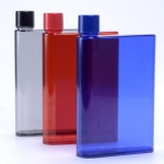 Promotion BPA FREE A4, A 5 & A6 square flat plastic notebook drink water bottle