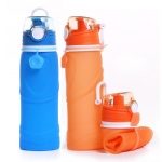 750ML Custom Eco-friendly Leakproof Collapsible Silicone Outdoor Sport Water Bottle