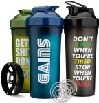 Plastic Wholesale Fitness 600ml BPA Free Protien Shaker Bottle Cups with Logo