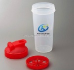 Personalized plastic shaker drinking bottle