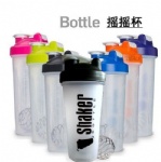 BPA free 600ml Plastic protein shaker cup