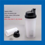 600ml protein shaker plastic water bottle