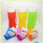 Outdoor Sport Bottle Foldable Silicone Water Bottle