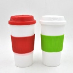 promotional travel coffee mug with silicone sleeve manufacturer