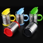 Automatic Electric Stainless Steel Coffee Mixing Cup Self Stirring Mug