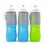BPA Free Silicone Sport Bottle,Food Grade Silicone Squeeze Bottle