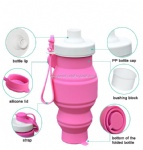 Portable Water Bottle Food Grade Collapsible Silicone Squeezed Water Bottle