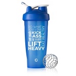 20 OZ Plastic protein shaker bottle with ball
