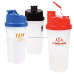 20 Oz.Plastic Fitness Shaker With Measurements