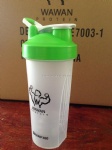 600ml plastic shaker cup with lid