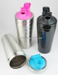 Fitness stainless steel protein shaker bottle
